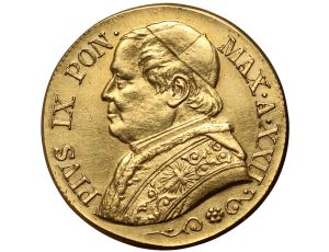 4899. Watykan, Państwo Kościelne, Pius IX, 10 lirów 1867 R, Rzym