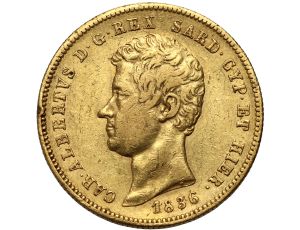 4902. Włochy, Sardynia, Karol Albert, 50 lirów 1836, Turyn