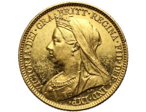 4903. Wielka Brytania, Wiktoria, 1/2 suwerena 1893, Proof