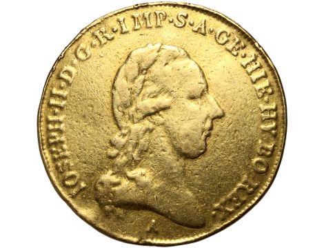 Austria, Niderlandy, Józef II, souverain d'or 1786 A, Wiedeń