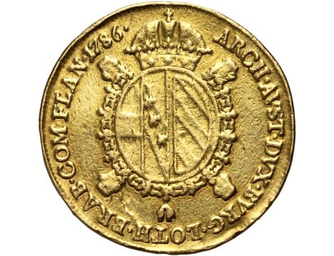 Austria, Niderlandy, Józef II, souverain d'or 1786 A, Wiedeń - 2