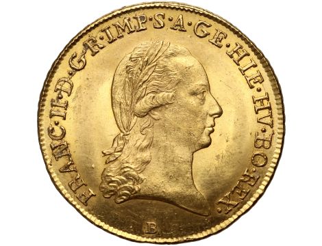 Austria, Niderlandy, Franciszek II, souverain d'or 1796 B, Kremnica