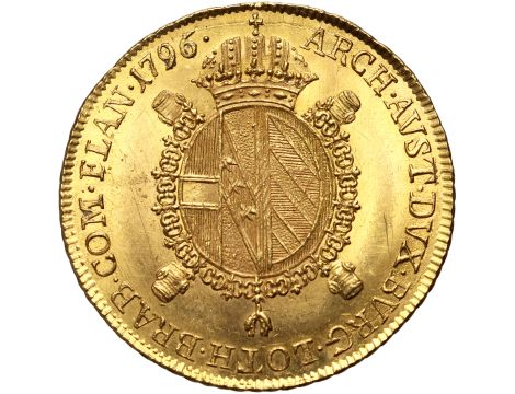 Austria, Niderlandy, Franciszek II, souverain d'or 1796 B, Kremnica - 2