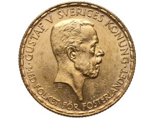 4913. Szwecja, Gustaw V, 20 koron 1925