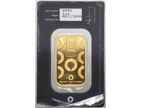Sztabka złota 1 oz Rand Refinery - 2