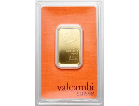 Sztabka złota 20 g Valcambi