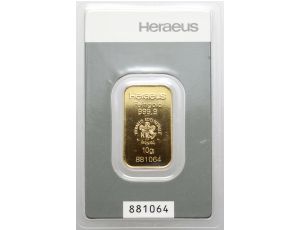 Sztabka złota 10 g Argor-Heraeus