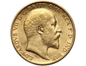 4918. Wielka Brytania, Edward VII, 1/2 suwerena 1905