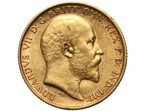 4919. Wielka Brytania, Edward VII, 1/2 suwerena 1905