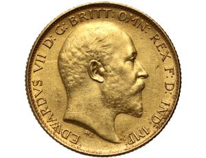 4920. Wielka Brytania, Edward VII, 1/2 suwerena 1906