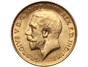 4927. Wielka Brytania, Jerzy V, 1/2 suwerena 1913