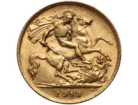 Wielka Brytania, Jerzy V, 1/2 suwerena 1913 - 2