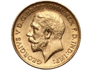 4928. Wielka Brytania, Jerzy V, 1/2 suwerena 1912