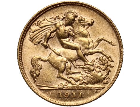 Wielka Brytania, Jerzy V, 1/2 suwerena 1911 - 2