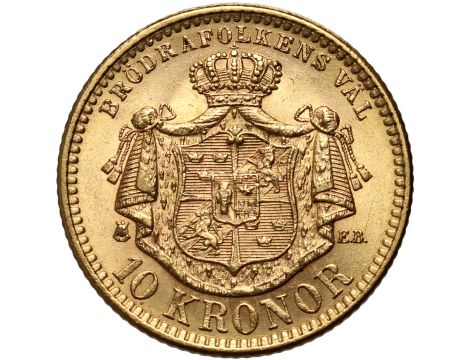 Szwecja, Oskar II, 10 koron 1901 - 2