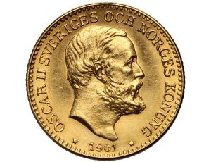 Szwecja, Oskar II, 10 koron 1901
