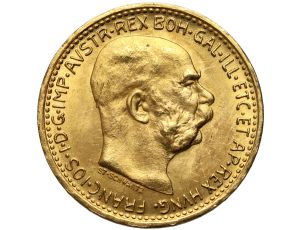 4935. Austria, Franciszek Józef I, 10 koron 1912, Nowe bicie