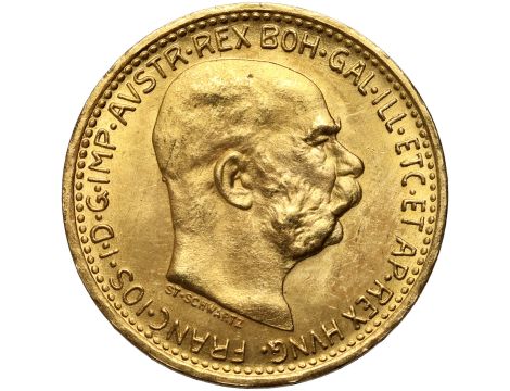 Austria, Franciszek Józef I, 10 koron 1912, Nowe bicie