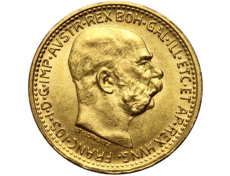 Austria, Franciszek Józef I, 10 koron 1912, Nowe bicie