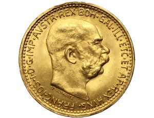 4939. Austria, Franciszek Józef I, 10 koron 1912, Nowe bicie