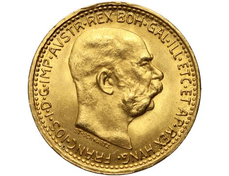 Austria, Franciszek Józef I, 10 koron 1912, Nowe bicie