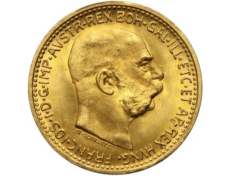 Austria, Franciszek Józef I, 10 koron 1912, Nowe bicie