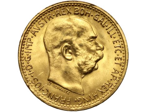 Austria, Franciszek Józef I, 10 koron 1912, Nowe bicie
