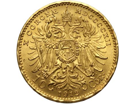 Austria, Franciszek Józef I, 10 koron 1912, Nowe bicie - 2