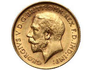 4945. Wielka Brytania, Jerzy V, 1/2 suwerena 1912