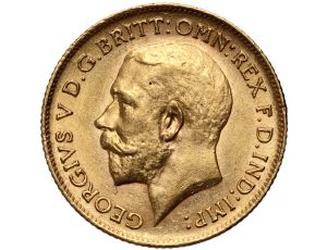 4946. Wielka Brytania, Jerzy V, 1/2 suwerena 1913