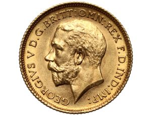 4948. Australia, Jerzy V, 1/2 suwerena 1911 S, Sydney