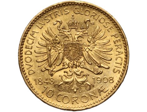 Austria, Franciszek Józef I, 10 koron 1908, Jubileusz - 2