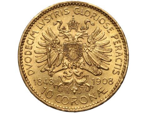 Austria, Franciszek Józef I, 10 koron 1908, Jubileusz - 2