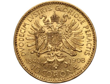 Austria, Franciszek Józef I, 10 koron 1908, Jubileusz - 2