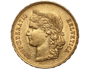 Szwajcaria, 20 franków 1895, Libertas
