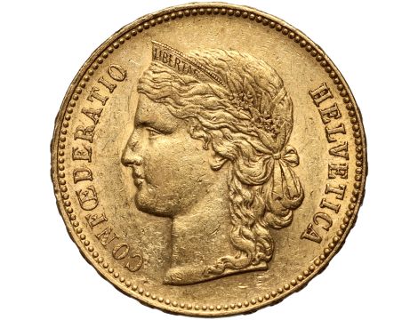 Szwajcaria, 20 franków 1895, Libertas