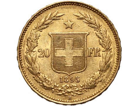 Szwajcaria, 20 franków 1895, Libertas - 2