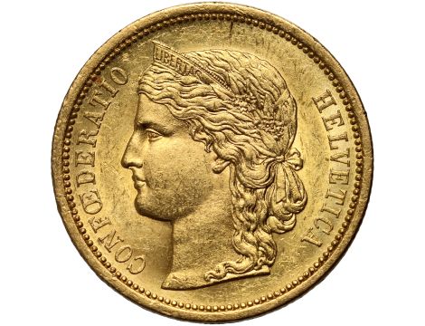 Szwajcaria, 20 franków 1883, Libertas