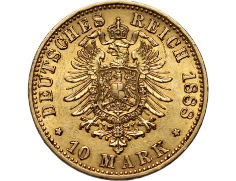 Niemcy, Prusy, Fryderyk III, 10 marek 1888 A, Berlin - 2