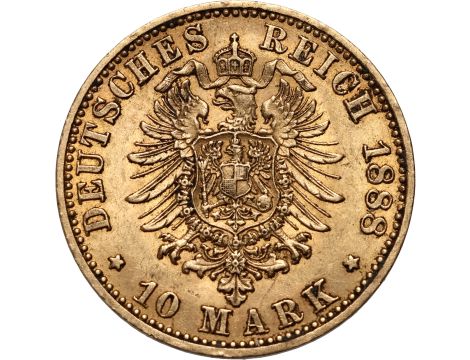 Niemcy, Prusy, Fryderyk III, 10 marek 1888 A, Berlin - 2