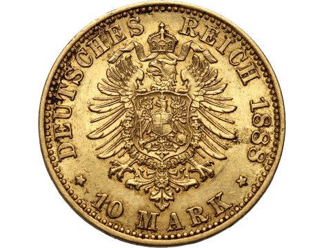 Niemcy, Prusy, Fryderyk III, 10 marek 1888 A, Berlin - 2