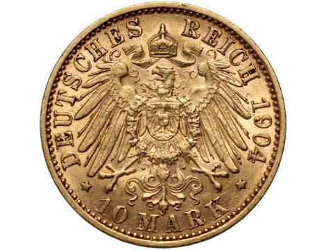 4974. Niemcy, Prusy, Wilhelm I, 10 marek 1904 A, Berlin - 2