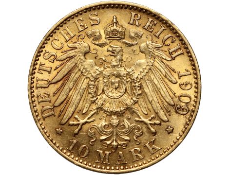 Niemcy, Prusy, Wilhelm I, 10 marek 1909 A, Berlin - 2