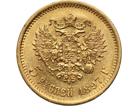 4980. Rosja, Mikołaj II, 5 rubli 1897 (AG) - 2