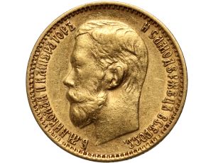 4981. Rosja, Mikołaj II, 5 rubli 1898 (AG)