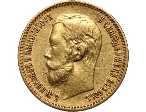 4983. Rosja, Mikołaj II, 5 rubli 1898 (AG)