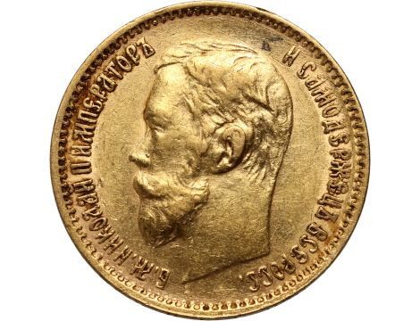 4991. Rosja, Mikołaj II, 5 rubli 1900 (FZ)
