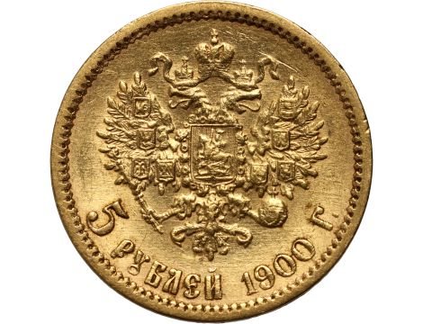 4991. Rosja, Mikołaj II, 5 rubli 1900 (FZ) - 2