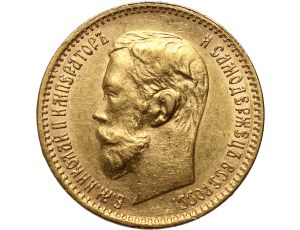 4992. Rosja, Mikołaj II, 5 rubli 1902 (AR)