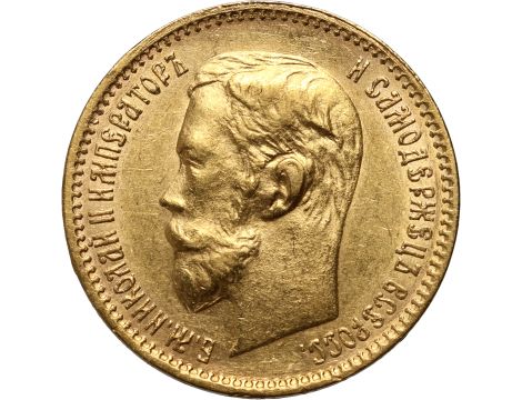 4992. Rosja, Mikołaj II, 5 rubli 1902 (AR)